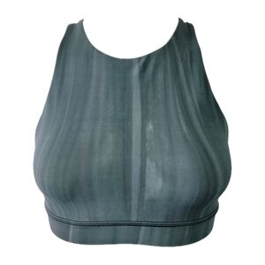 High Neck Energy Bra Spray Dye Deep Ocean White Size 2 W2BTBS